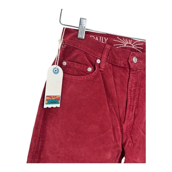 Daily Blue Denim by AG Stretch Velveteen  Straight Jeans SWING Ruby Size 24 & 26 - Picture 7 of 16